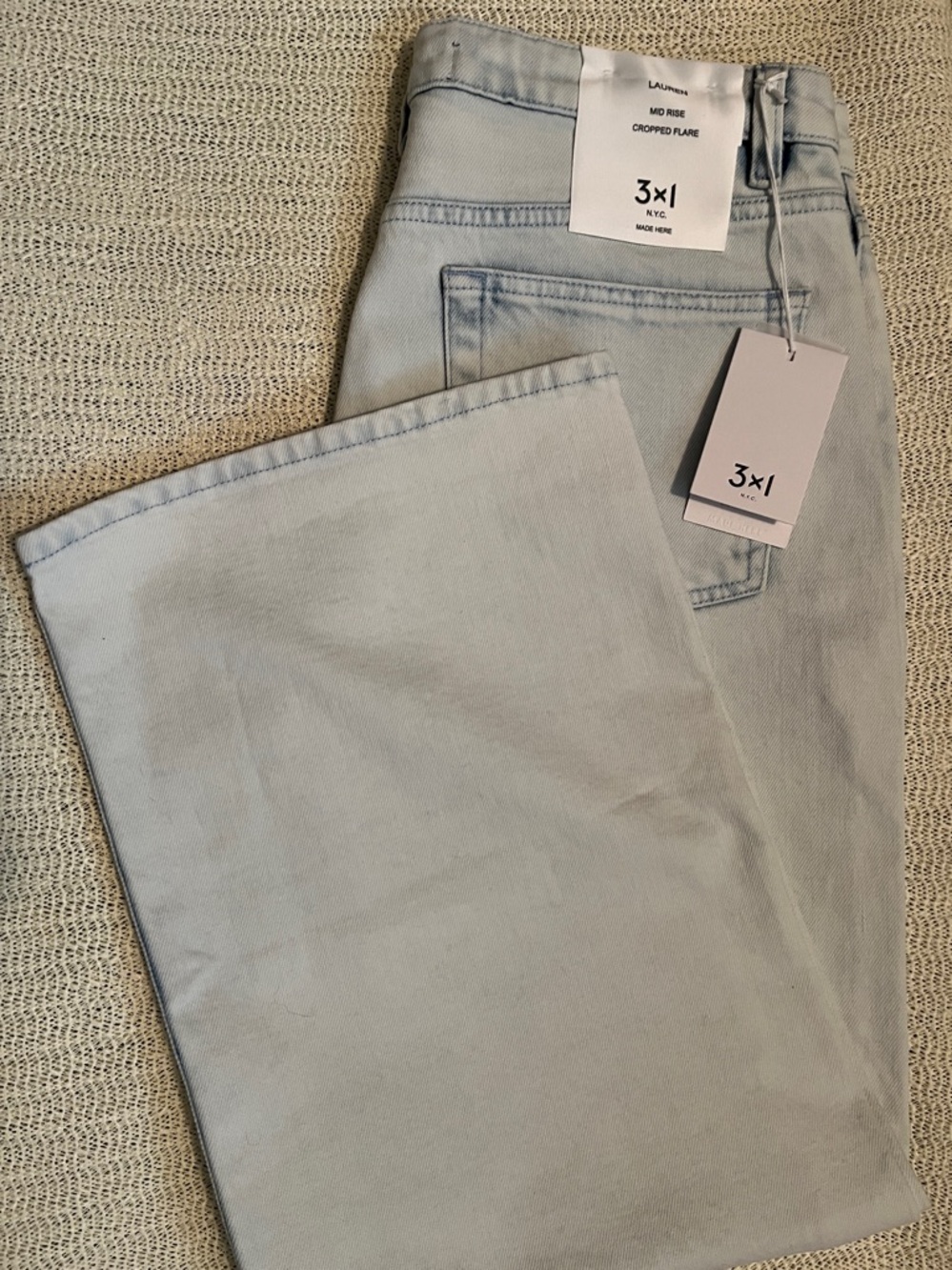 3x1 Trendy Wide Leg Jeans (Size: 30) - New with Tags